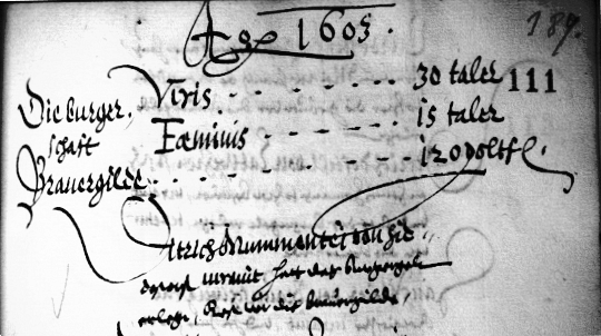 Bürgerbuch Hannover 1603